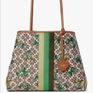 Kate Spade Large Jacquard Everything Cherry Tote!